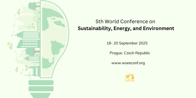 5th World Conference on Sustainability, Energy, and Environment