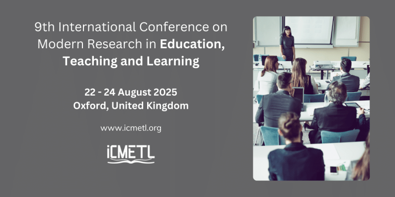 9th International Conference on Modern Research in Education, Teaching and Learning